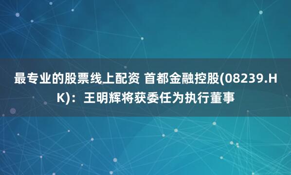 最专业的股票线上配资 首都金融控股(08239.HK)：王明辉将获委任为执行董事
